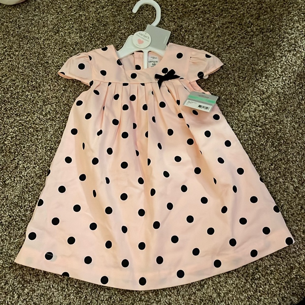 Polka dot carters dress, 18month